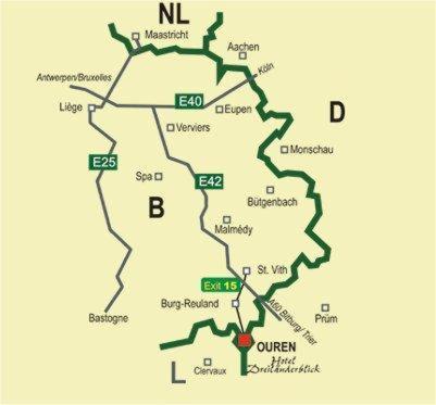 Hotel Dreilaenderblick Ouren Ngoại thất bức ảnh